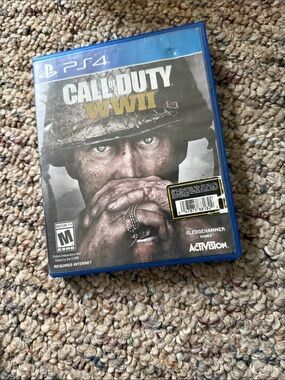 Call of Duty WWII PS4 Game - Blue Case